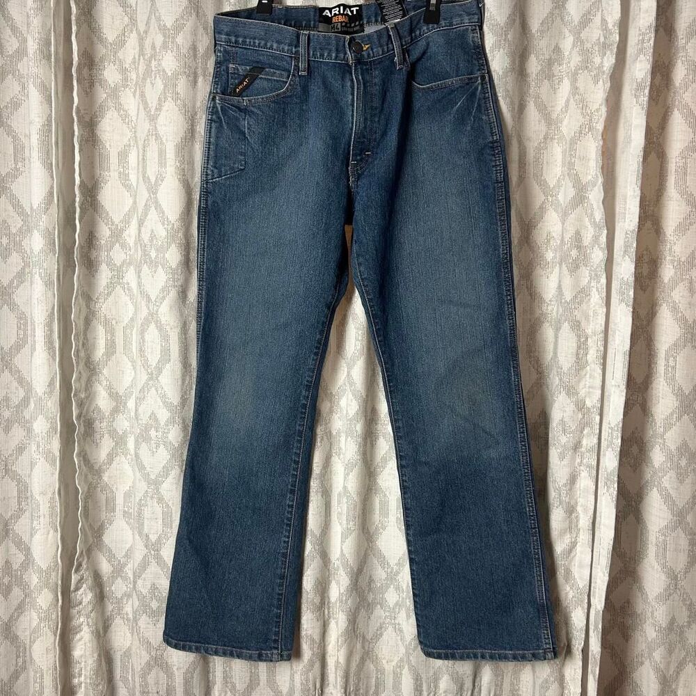 Ariat Men's Blue and Navy Jeans